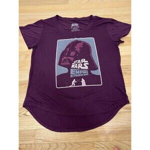 Star Wars Women's Purple Darth Vader Fifthsun Short Sleeve T-Shirt  Size Medium